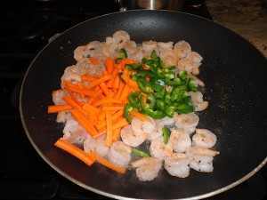 Shrimp, Carrots and Jalapeno Peppers