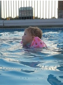 Addie in the Pool