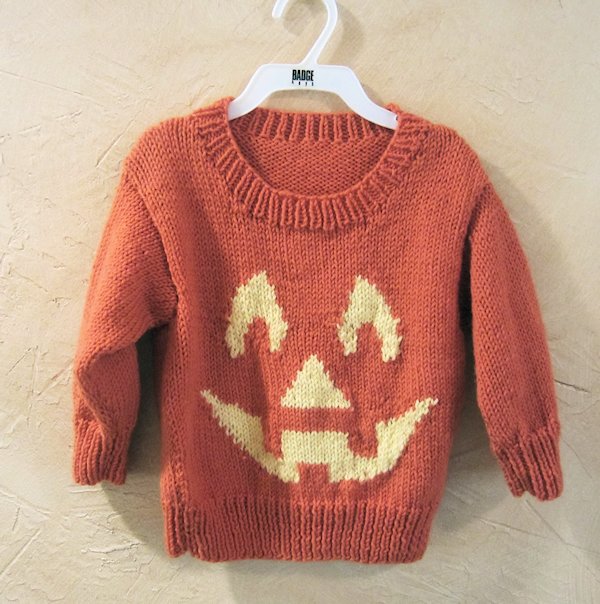 Jack-o-Lantern Sweater Finished — Patchwork Times by Judy Laquidara