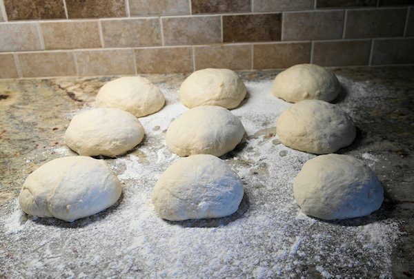 9 - 200 gram balls of dough