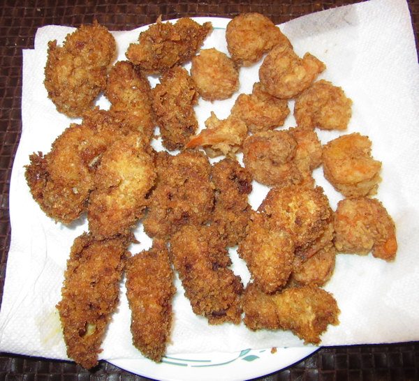 Fried Oysters and Shrimp