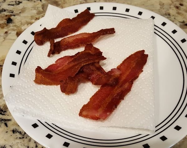 Bacon Cooked in Air Fryer