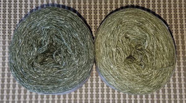 Two Green Yarns for Rime Sweater