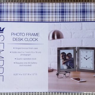 Picture Frame With Clock