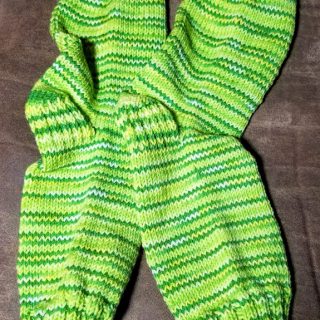 Lime Green Finished Socks