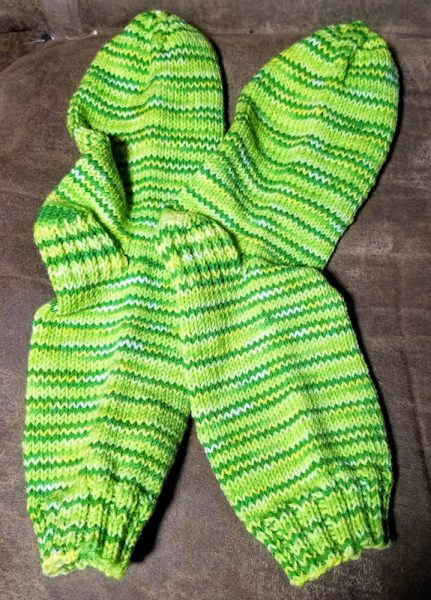 Lime Green Finished Socks