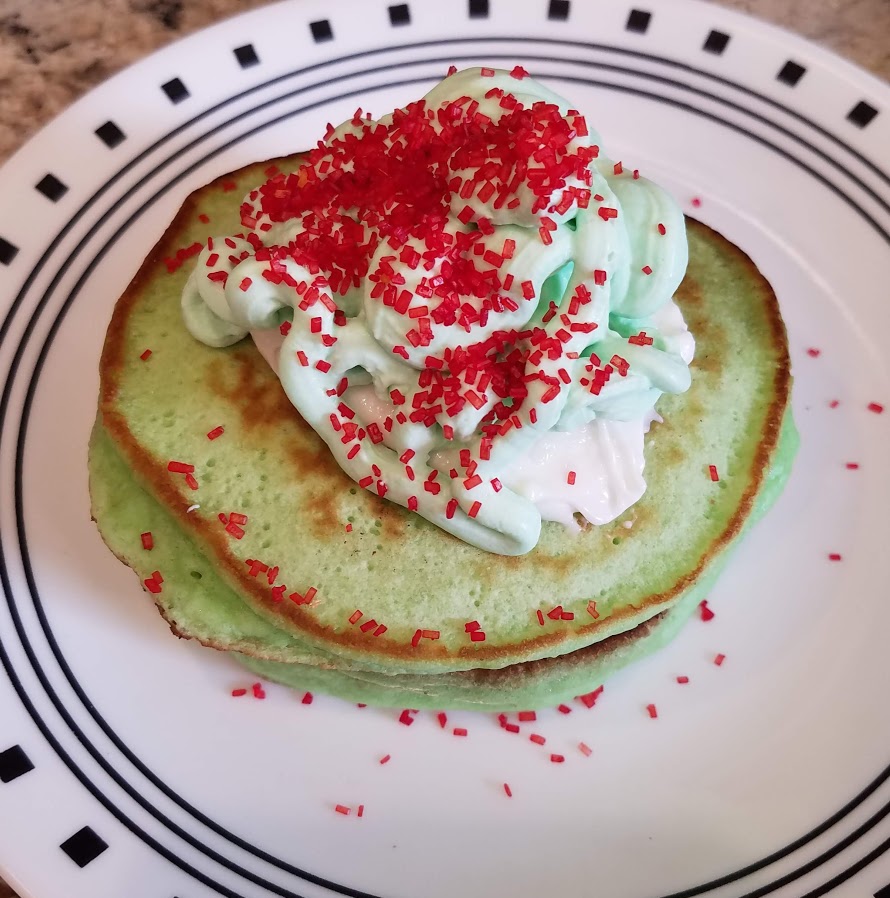 Grinch Pancakes — Patchwork Times by Judy Laquidara